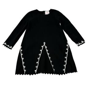 Hanna Andersson Black Knit Sweater Dress